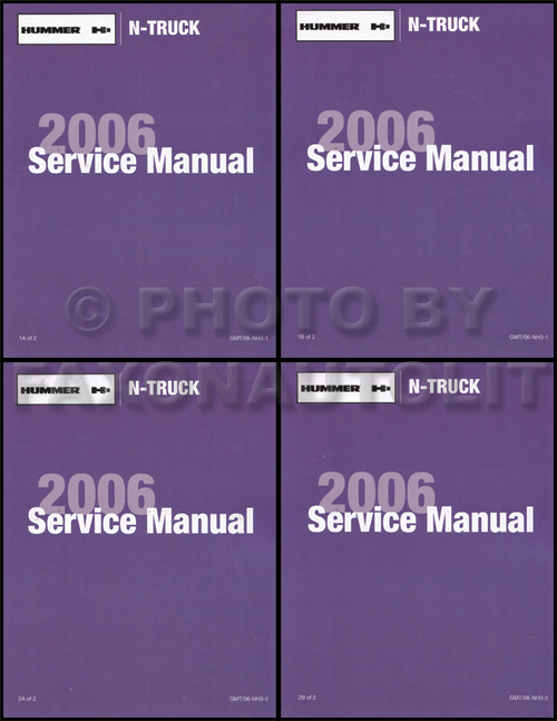2006 Hummer H3 Repair Manual 2 Volume/4 Book Set Original 