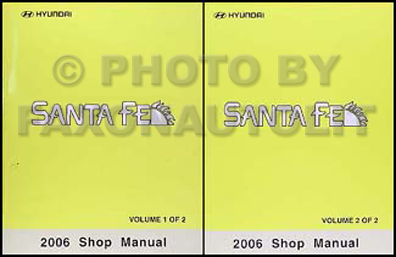 2006 Hyundai Santa Fe Repair Manual Set Original