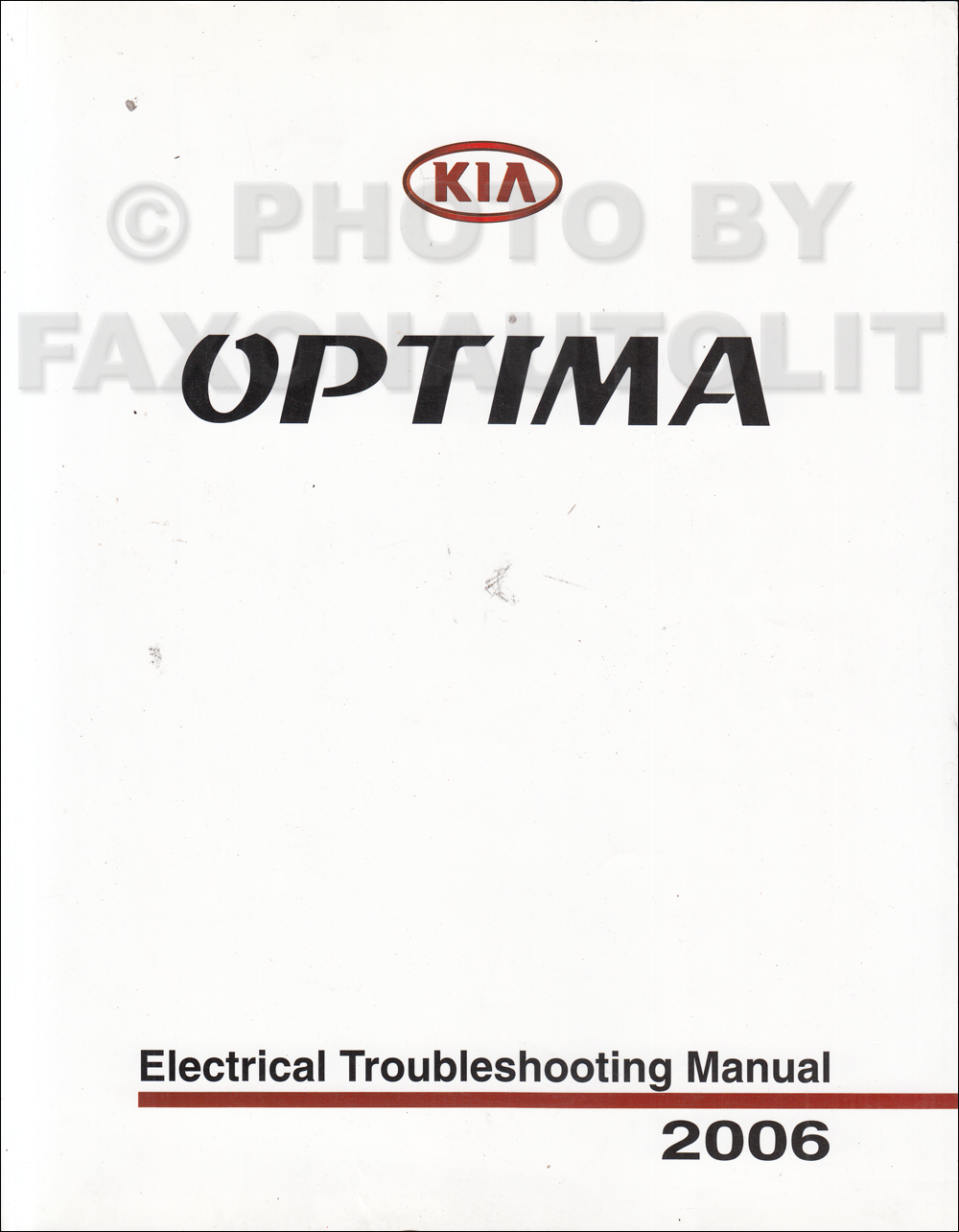 2006 Kia Optima Electrical Troubleshooting Manual Original