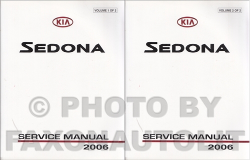 2003 Kia Sedona Repair Manual Original