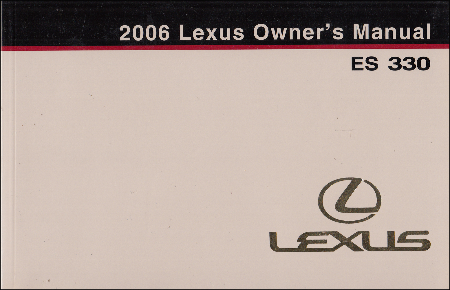 2006 Lexus ES 330 Owners Manual Original