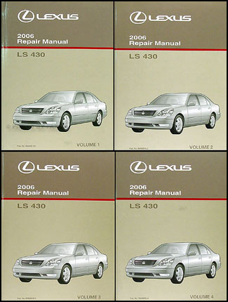 2006 Lexus LS 430 Repair Manual Original 4 Volume Set