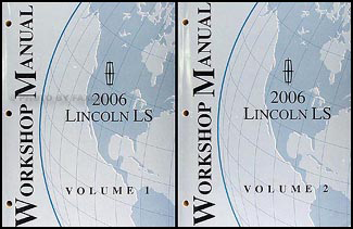 2006 Lincoln LS Shop Manual 2 Volume Set Original