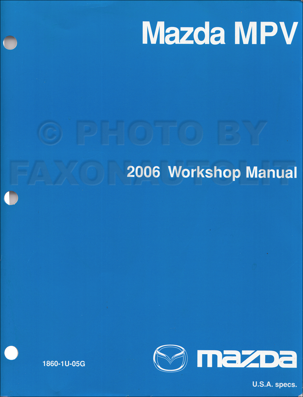2005 Mazda MPV Repair Manual Original 