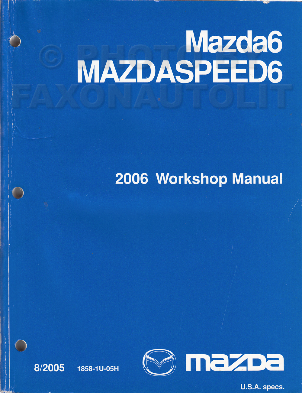 2005 Mazda6 Repair Manual Original