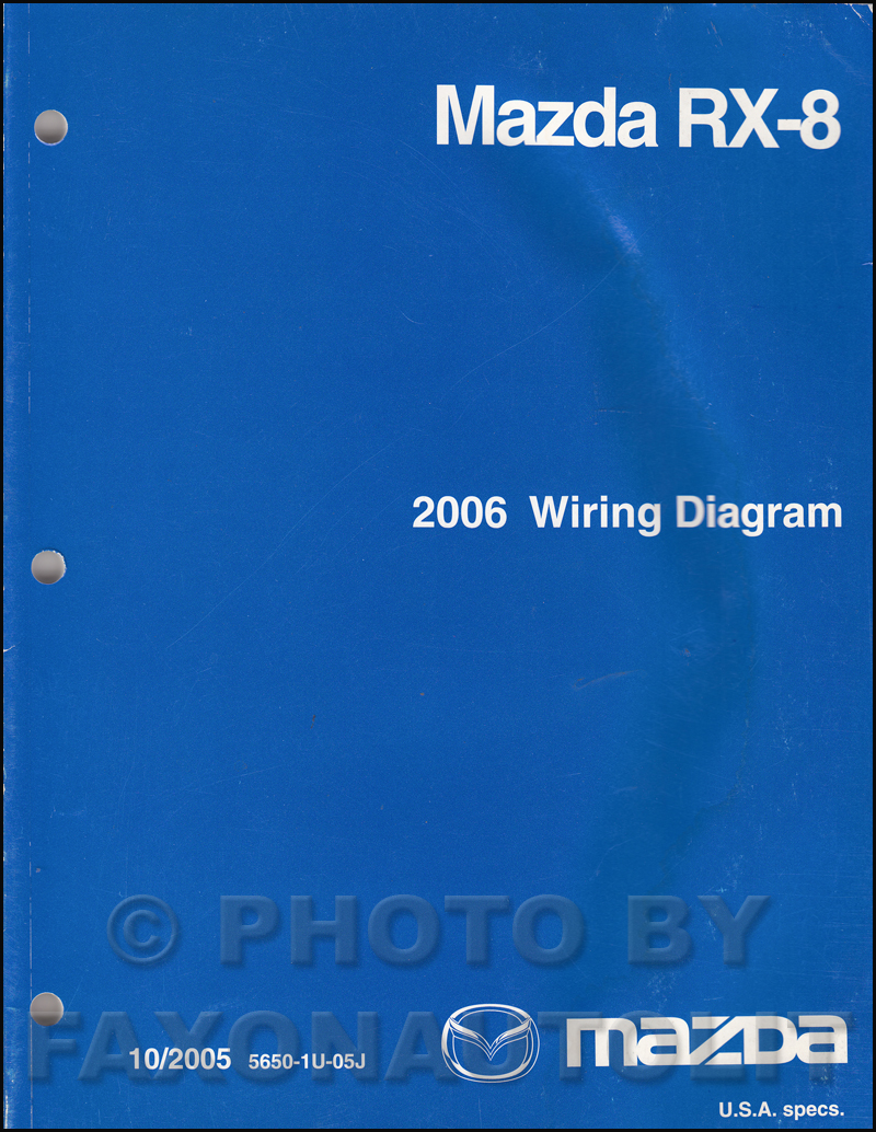 2006 Mazda RX-8 Wiring Diagram Manual Original RX8