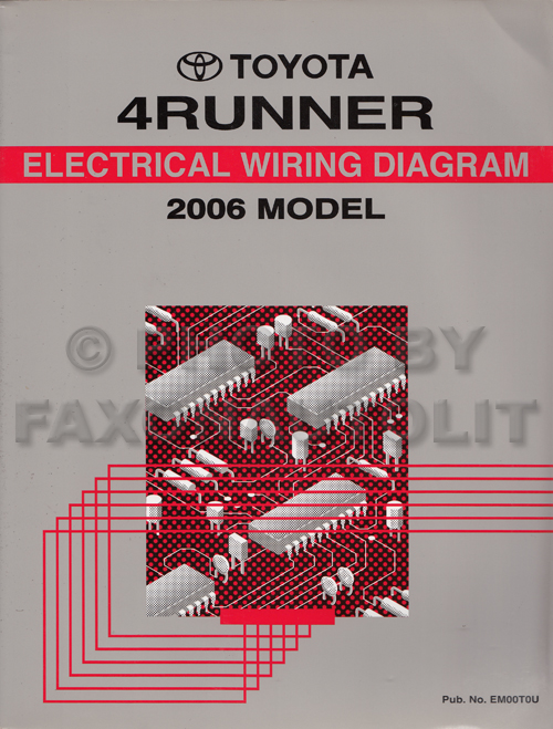 2006 Toyota 4Runner Wiring Diagram Manual Original