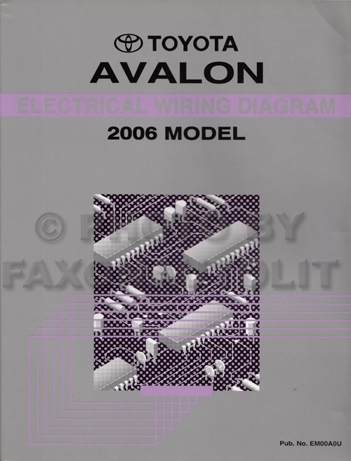 2006 Toyota Avalon Wiring Diagram Manual Original