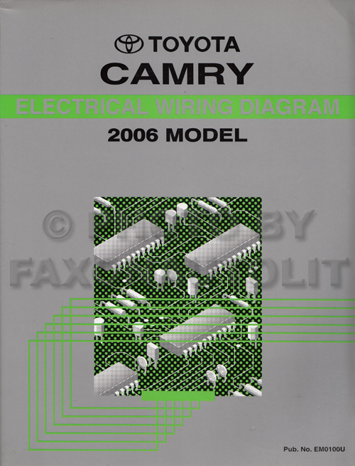 2006 Toyota Camry Wiring Diagram Manual Original