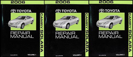 2006 Toyota Camry Solara Repair Manual Original Set 