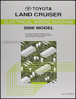 2006 Toyota Land Cruiser Wiring Diagram Manual Original