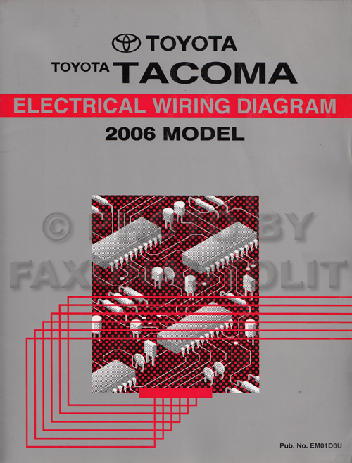 2006 Toyota Tacoma Pickup Wiring Diagram Manual Original