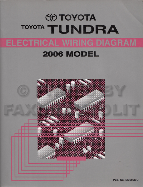 2006 Toyota Tundra Wiring Diagram Manual Original