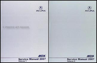2007 Acura MDX Shop Manual Original 2 volume set