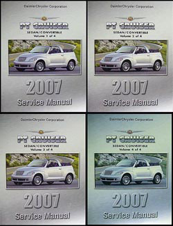 2007 Chrysler PT Cruiser Shop Manual Original 4 Volume Set