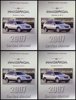 2007 Chrysler Pacifica Shop Manual Original 4 Volume Set