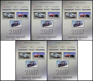 2007 Dodge Magnum/Charger Chrysler 300 Repair Shop Manual Original Set