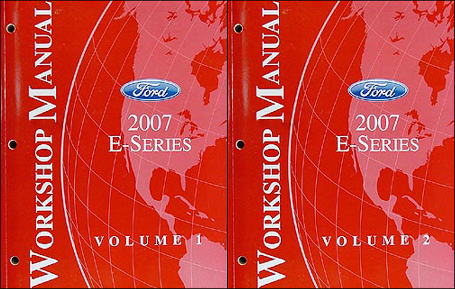 2007 Ford Econoline Van and Club Wagon Repair Shop Manual Original Set of 2