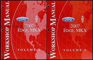 2007 Ford Edge/Lincoln MKX Repair Manual 2 Volume Set Original