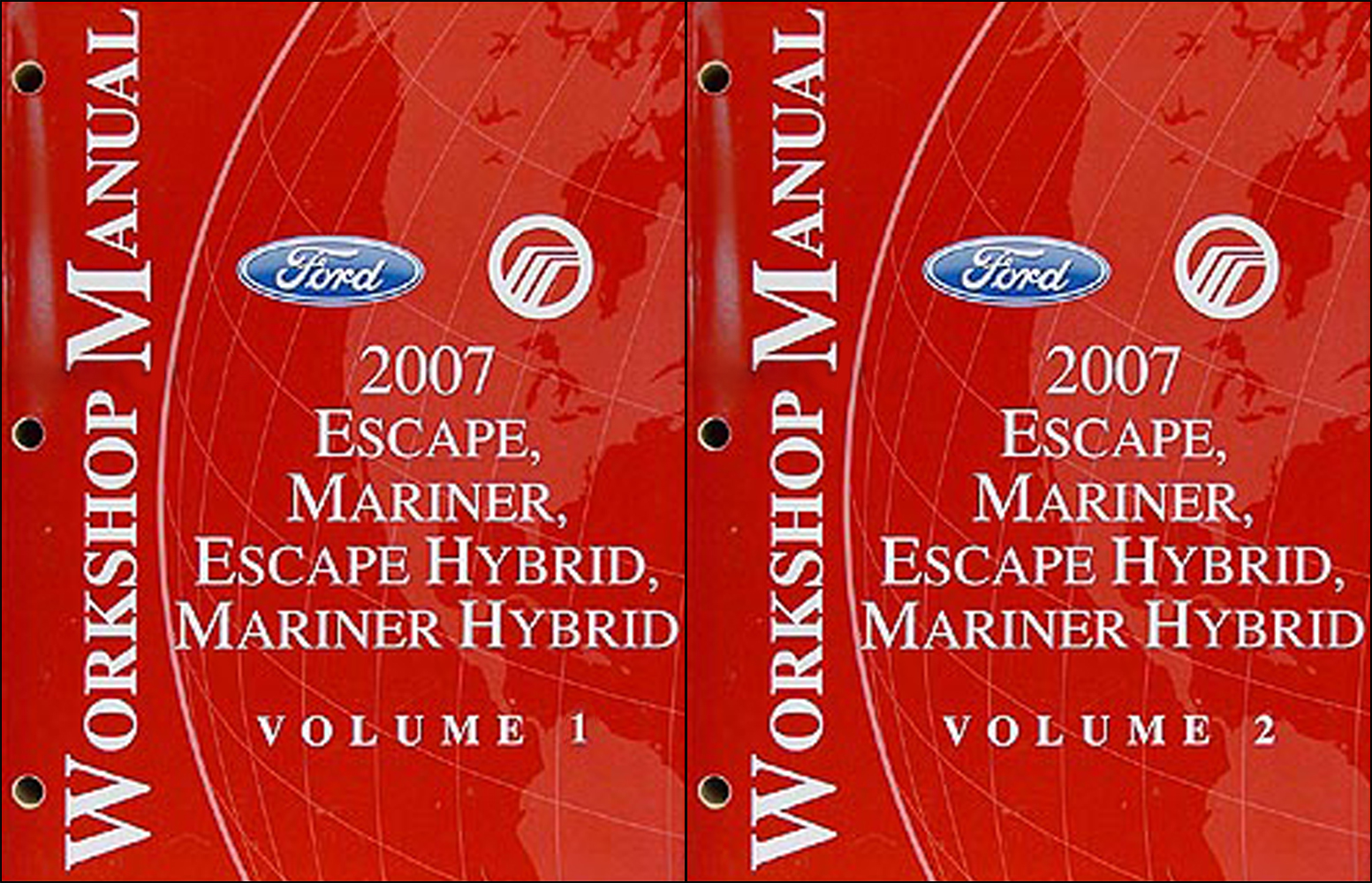 2007 Escape, Mariner, & Hybrid Repair Manual Original Set