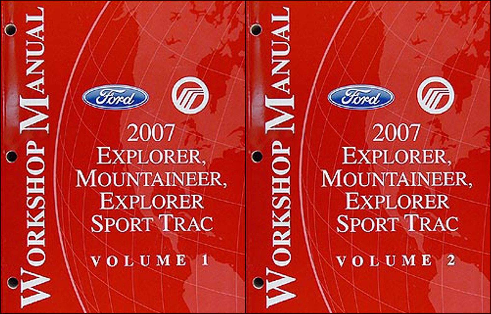 2007 Ford Explorer and Mercury Mountaineer Repair Shop Manual Set Original