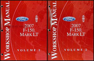 2007 Ford F-150 & Lincoln Mark LT Repair Manual 2 Volume Set Original