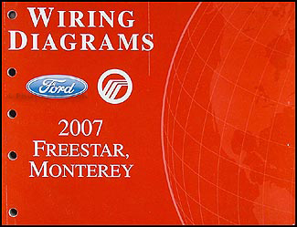 2007 Ford Freestar & Mercury Monterey Wiring Diagram Manual Original