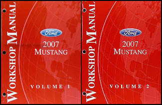 2007 Ford Mustang Shop Manual Original 2 Volume Set