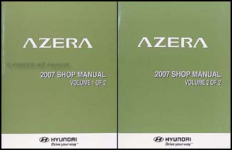2007 Hyundai Azera Repair Manual Set Original