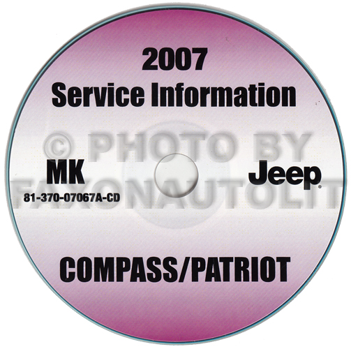 2007 Jeep Compass and Patriot Repair Shop Manual CD-ROM