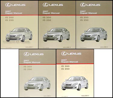 2007 Lexus IS 350/IS 250 Repair Manual Set Original