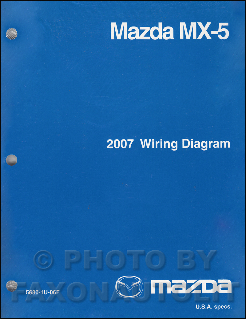 2007 Mazda MX-5 Miata Wiring Diagram Manual Original