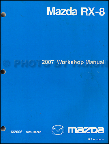 2008 Mazda RX-8 Repair Manual Original