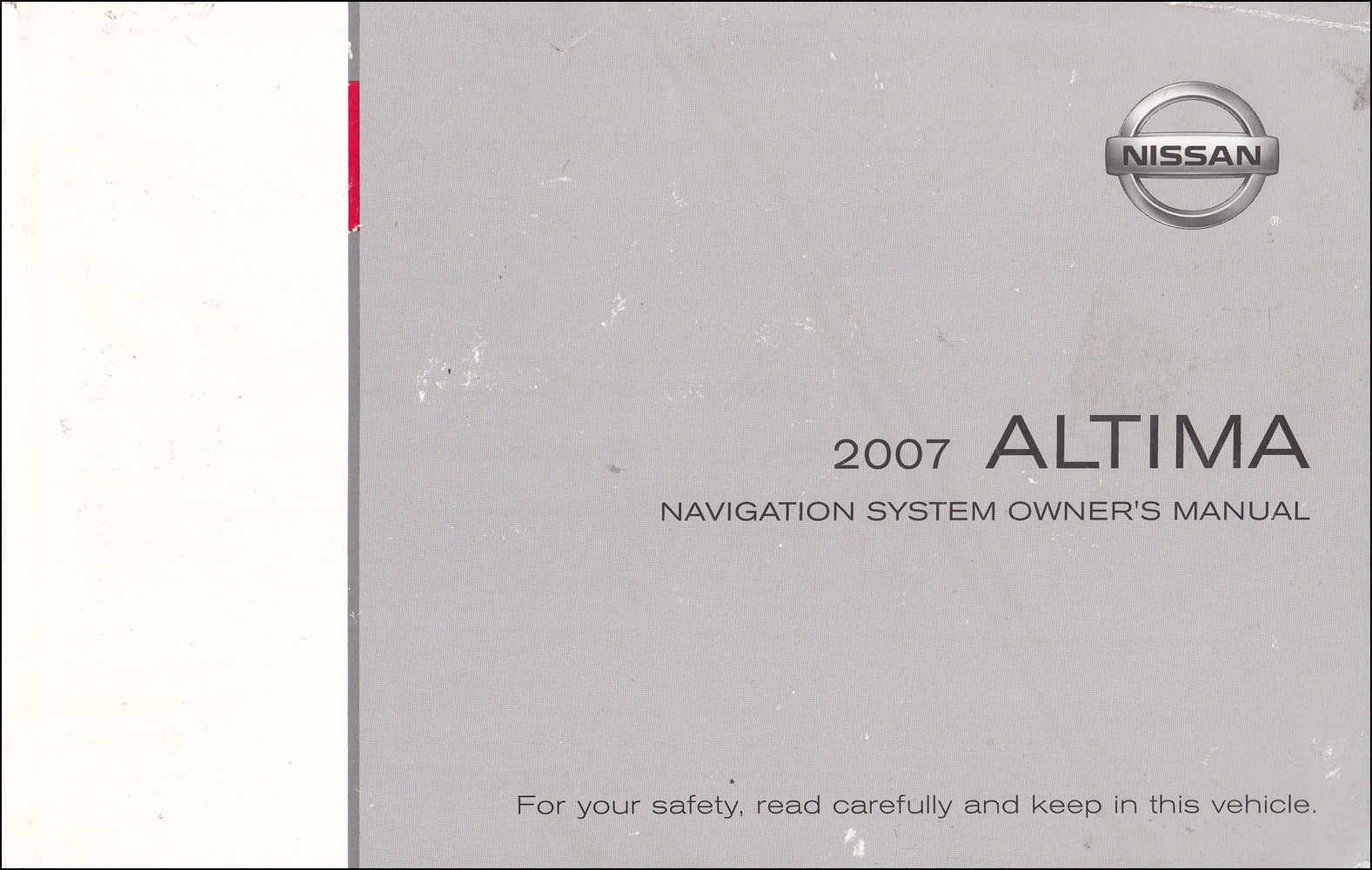 2007 Nissan Altima Navigation System Owners Manual Original