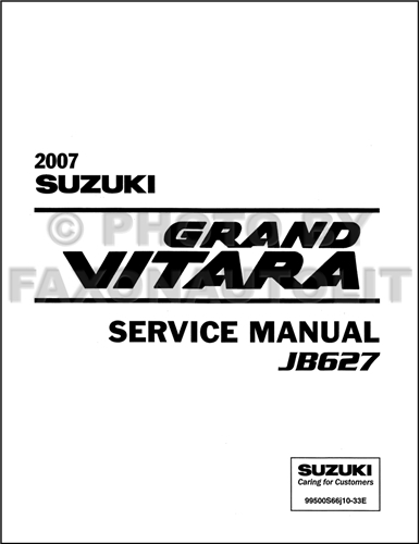 2006 Suzuki Grand Vitara Repair Manual Original 