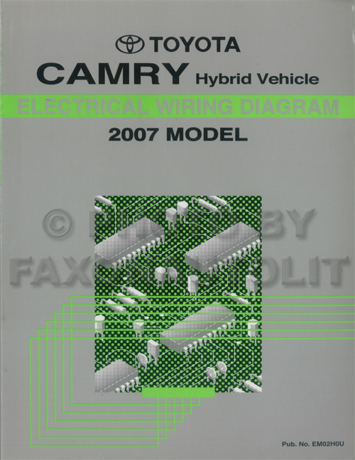 2007 Toyota Camry Hybrid Wiring Diagram Manual Original