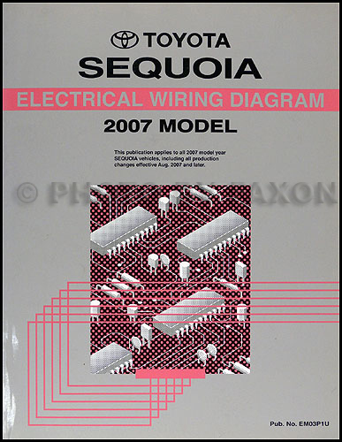 2007 Toyota Sequoia Wiring Diagram Manual Original