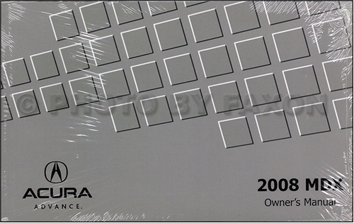 2008 Acura MDX Owners Manual Original