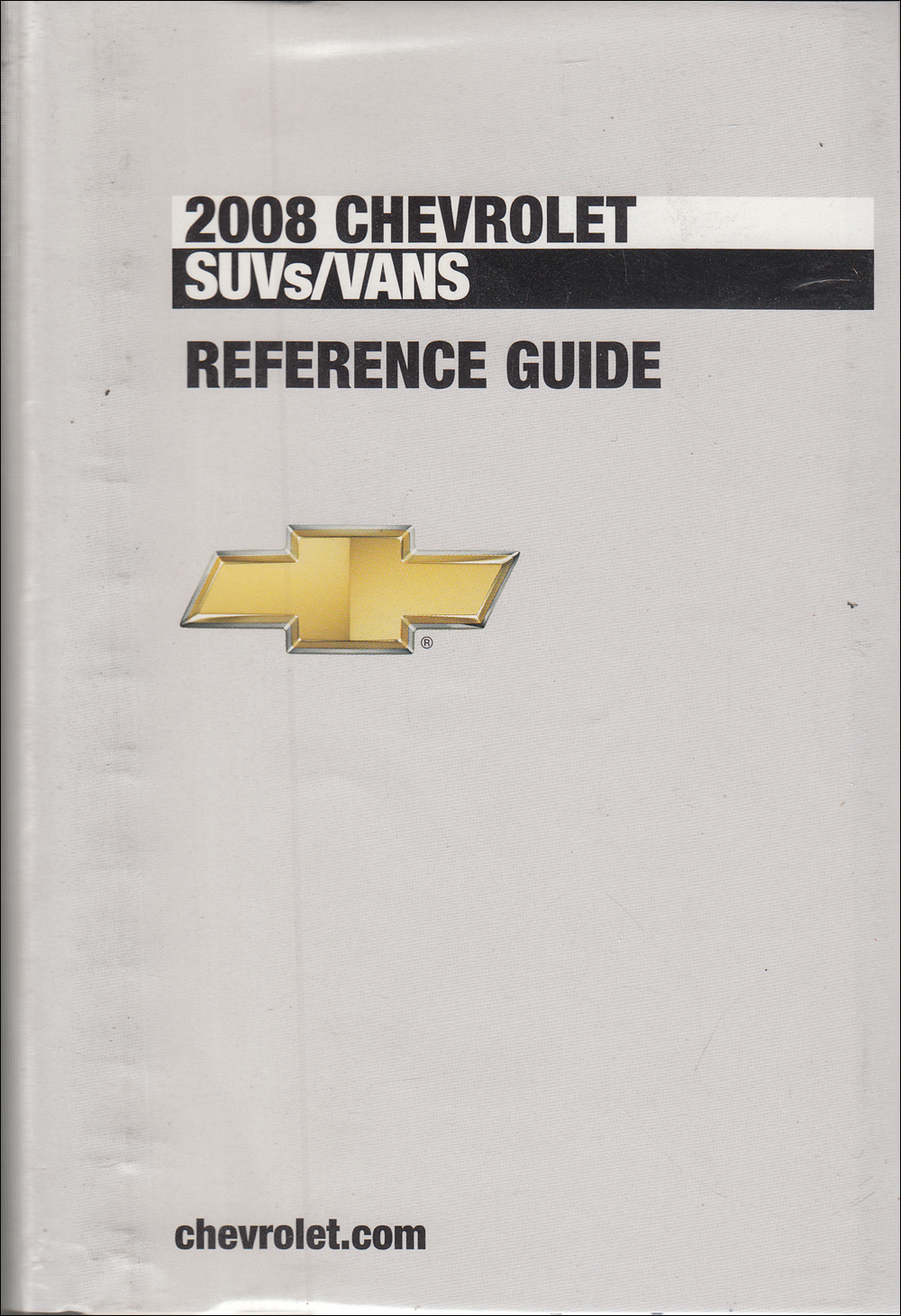 2008 Chevrolet SUV & Vans Data Book with Color & Upholstery Original
