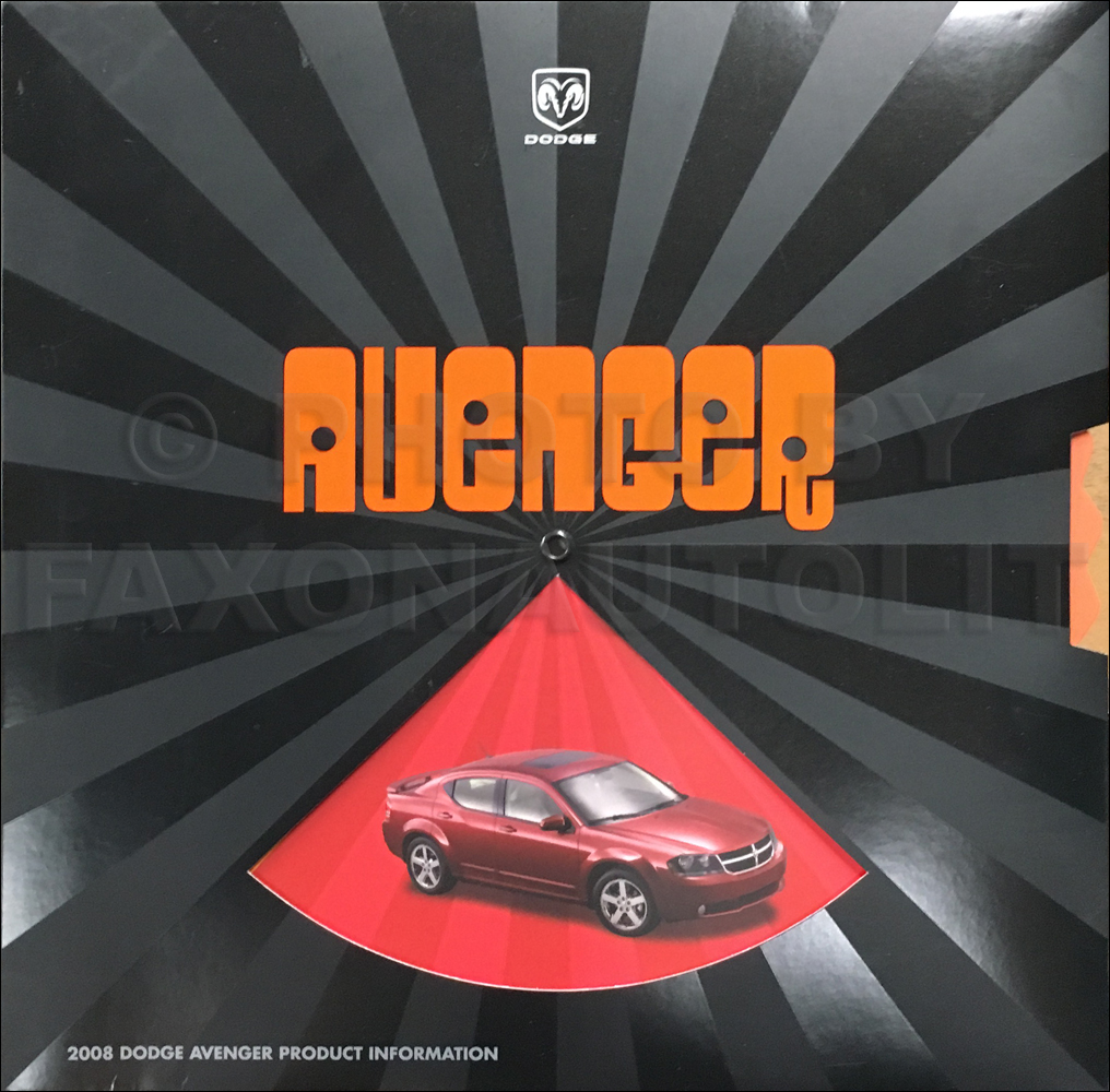 2008 Dodge Avenger Press Kit Original