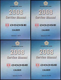 2008 Dodge Caliber Repair Manual Original 4 Volume Set