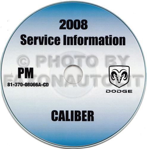 2008 Dodge Caliber Repair Shop Manual CD-ROM