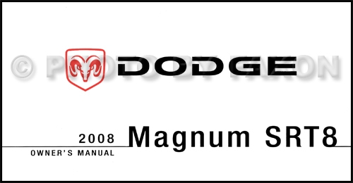 2008 Dodge Magnum SRT8 Owner's Manual Original