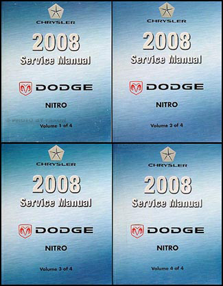 2008 Dodge Nitro Repair Manual 4 Vol Set Original 
