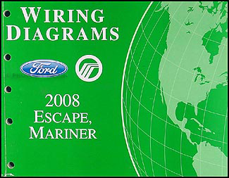 2008 Ford Escape & Mercury Mariner Wiring Diagram Manual Original  2008 Mercury Mariner Stereo Wiring Diagram    Faxon Auto Literature