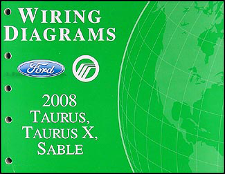 2008 Ford Taurus, Taurus X, Sable Wiring Diagrams Manual Original