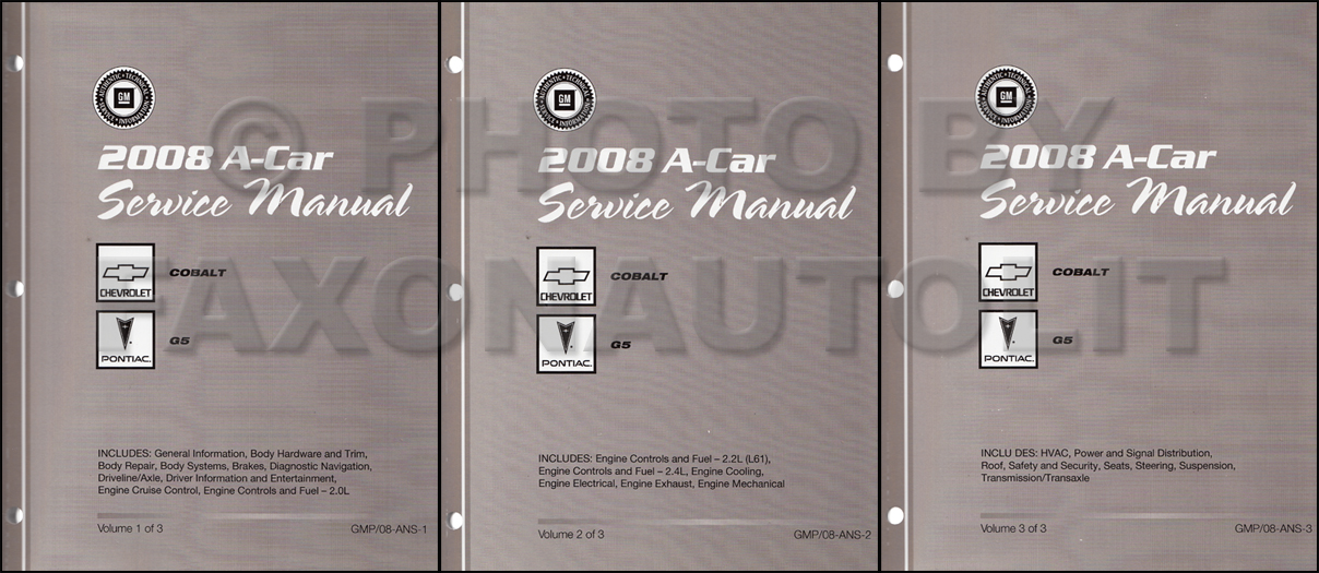 2006 Cobalt and Pursuit Repair Manual Original 