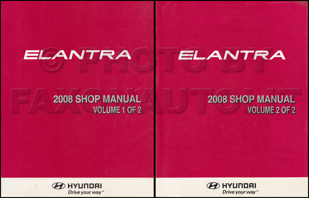 2007 Hyundai Elantra Repair Manual 2 Volume Set Original 