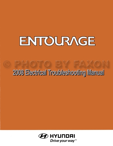 2008 Hyundai Entourage Electrical Troubleshooting Manual Original