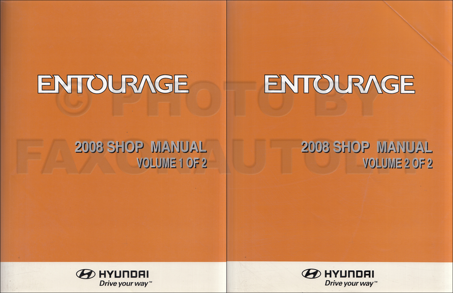 2007 Hyundai Entourage Repair Manual 2 Volume Set Original